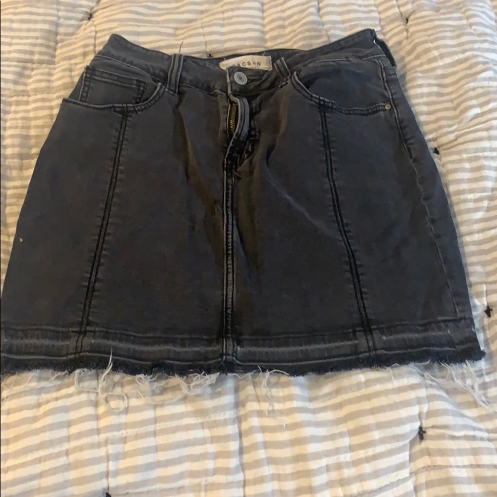 Black Denim Skirt Pacsun
